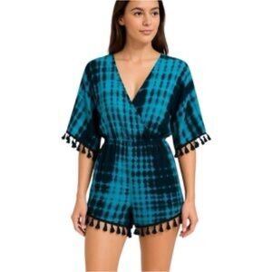 Aqua Tie Dye Romper